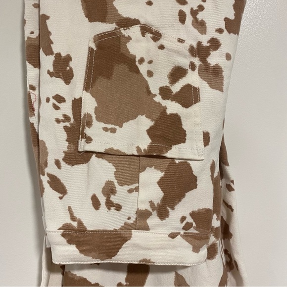EUC Altar'd State Cow Print Flare Pants, L - Picture 4 of 8